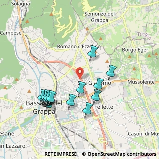 Mappa Via A. Modigliani, 36060 Romano D'ezzelino VI, Italia (2.00941)