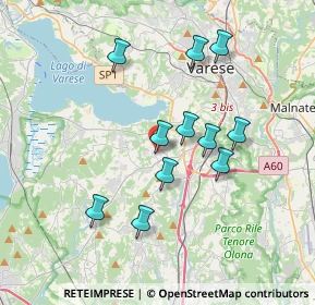 Mappa Via N.Sauro, 21022 Azzate VA, Italia (3.25636)