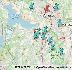 Mappa Via N.Sauro, 21022 Azzate VA, Italia (3.56167)