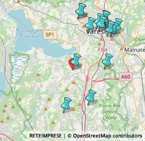 Mappa Via N.Sauro, 21022 Azzate VA, Italia (4.658)