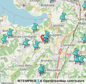 Mappa Via N.Sauro, 21022 Azzate VA, Italia (2.9475)