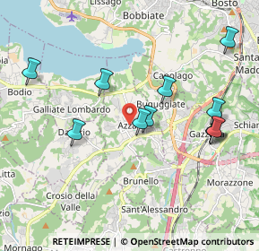 Mappa Via N.Sauro, 21022 Azzate VA, Italia (1.97091)