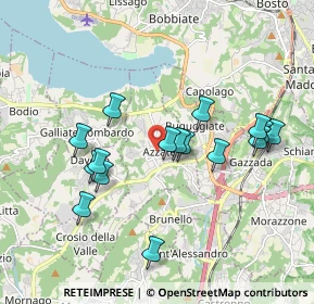 Mappa Via N.Sauro, 21022 Azzate VA, Italia (1.76125)