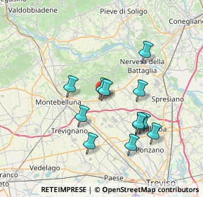 Mappa Via Schiavonesca Nuova, 31040 Giavera del Montello TV, Italia (6.45)
