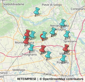 Mappa Via Schiavonesca Nuova, 31040 Giavera del Montello TV, Italia (6.41)