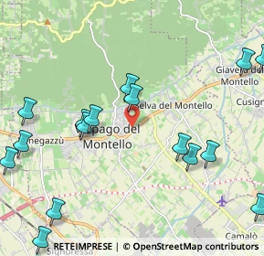 Mappa Via Schiavonesca Nuova, 31040 Giavera del Montello TV, Italia (3.0585)