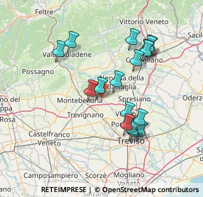Mappa Via Schiavonesca Nuova, 31040 Giavera del Montello TV, Italia (13.49176)