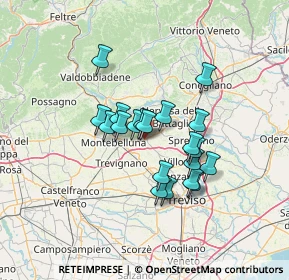 Mappa Via Schiavonesca Nuova, 31040 Giavera del Montello TV, Italia (10.247)