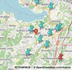 Mappa Via Roncasnino, 21022 Azzate VA, Italia (2.04545)