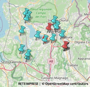 Mappa Via Roncasnino, 21022 Azzate VA, Italia (6.62684)