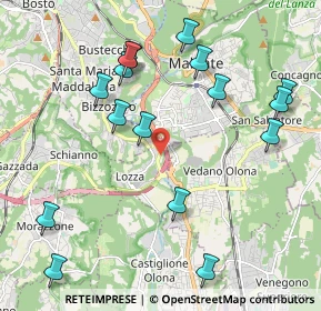 Mappa Via A. Fogazzaro, 21040 Varese VA, Italia (2.30875)