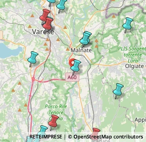 Mappa Via A. Fogazzaro, 21040 Varese VA, Italia (6.05941)