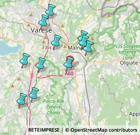 Mappa Via A. Fogazzaro, 21040 Varese VA, Italia (3.91909)