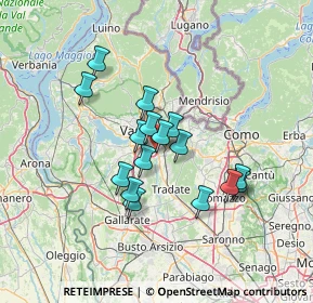 Mappa Via A. Fogazzaro, 21040 Varese VA, Italia (10.75938)