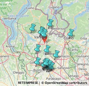 Mappa Via A. Fogazzaro, 21040 Varese VA, Italia (13.862)