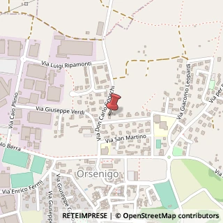 Mappa Via Don Gnocchi, 8, 22030 Orsenigo, Como (Lombardia)