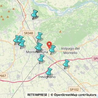 Mappa Via Crociera, 31044 Montebelluna TV, Italia (4.02333)