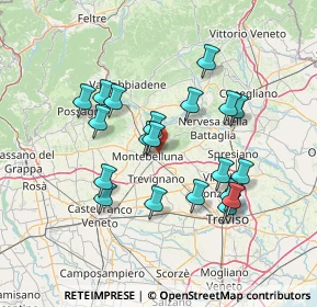 Mappa Via Crociera, 31044 Montebelluna TV, Italia (12.936)
