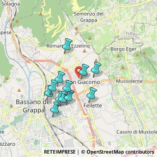 Mappa Via Tenente Edoardo Velo, 36060 Romano D'ezzelino VI, Italia (1.50667)