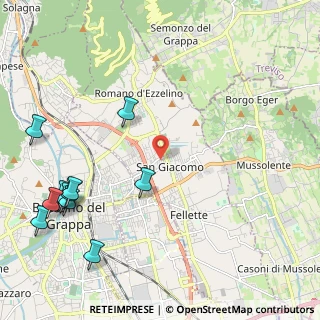 Mappa Via Albinoni, 36060 Romano D'ezzelino VI, Italia (2.86364)