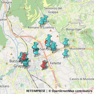 Mappa Via Tenente Edoardo Velo, 36060 Romano D'ezzelino VI, Italia (1.831)