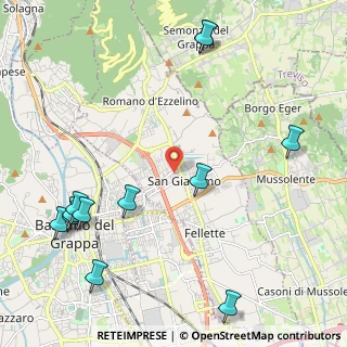 Mappa Via Albinoni, 36060 Romano D'ezzelino VI, Italia (2.8075)