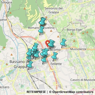 Mappa Via Albinoni, 36060 Romano D'ezzelino VI, Italia (1.4985)