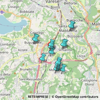 Mappa Vicolo dei Chiosi, 21045 Gazzada Schianno VA, Italia (1.45688)