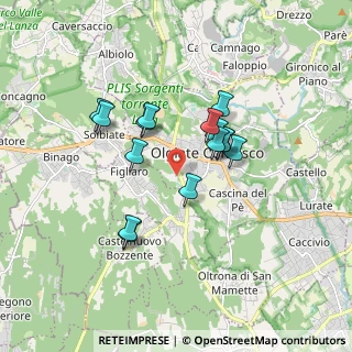 Mappa Via per Lomazzo, 22077 Olgiate Comasco CO, Italia (1.40933)