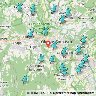 Mappa Via per Lomazzo, 22077 Olgiate Comasco CO, Italia (2.588)