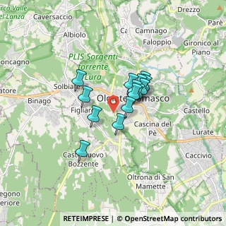 Mappa Via per Lomazzo, 22077 Olgiate Comasco CO, Italia (1.09214)