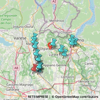 Mappa Via per Lomazzo, 22077 Olgiate Comasco CO, Italia (6.70176)