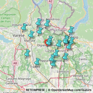 Mappa Via per Lomazzo, 22077 Olgiate Comasco CO, Italia (6.635)