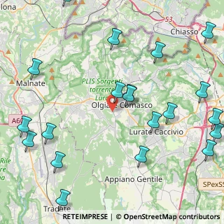 Mappa Via per Lomazzo, 22077 Olgiate Comasco CO, Italia (5.7325)