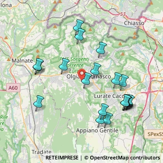 Mappa Via per Lomazzo, 22077 Olgiate Comasco CO, Italia (4.325)
