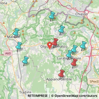 Mappa Via per Lomazzo, 22077 Olgiate Comasco CO, Italia (4.51545)