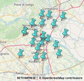Mappa Piazza Luciano Rigo, 31027 Spresiano TV, Italia (6.176)