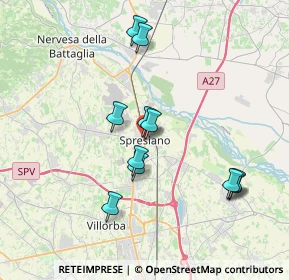 Mappa Piazza Rigo, 31027 Spresiano TV, Italia (3.41273)