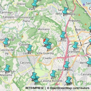 Mappa Piazza Italia, 22079 Villa Guardia CO, Italia (3.26)