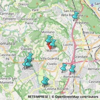 Mappa Piazza Italia, 22079 Villa Guardia CO, Italia (2.28909)