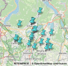 Mappa Via S. Gerolamo Emiliani, 22046 Merone CO, Italia (6.285)