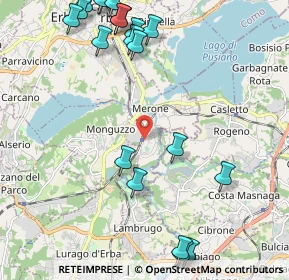 Mappa Via S. Gerolamo Emiliani, 22046 Merone CO, Italia (2.777)
