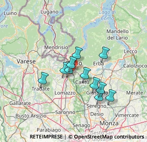 Mappa Via Roncoroni, 22100 Como CO, Italia (10.45909)