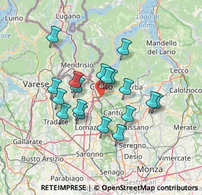 Mappa Via Roncoroni, 22100 Como CO, Italia (11.44611)