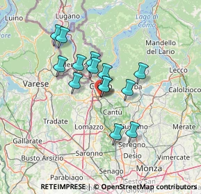 Mappa Via Roncoroni, 22100 Como CO, Italia (10.32857)