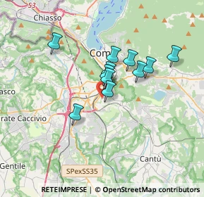 Mappa Via Roncoroni, 22100 Como CO, Italia (2.56364)