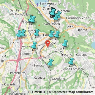Mappa Via Roncoroni, 22100 Como CO, Italia (2.2285)
