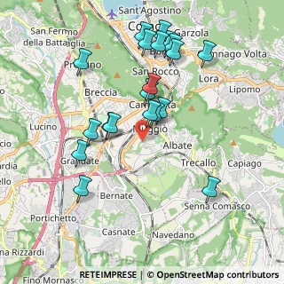 Mappa Via Roncoroni, 22100 Como CO, Italia (1.9435)