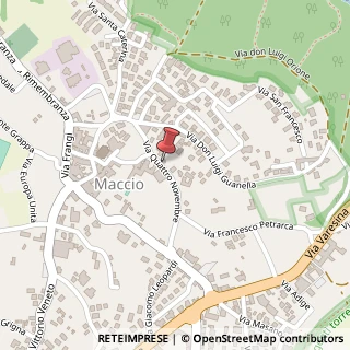 Mappa Via IV Novembre, 37, 22079 Villa Guardia, Como (Lombardia)