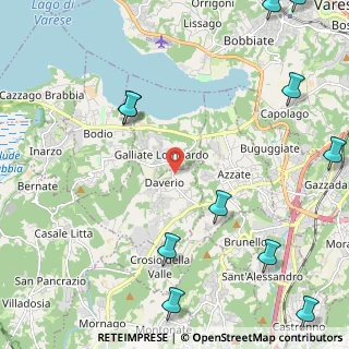 Mappa Via Giuseppe Garibaldi, 21020 Daverio VA, Italia (3.21182)